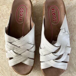 Klogs White Mules Comfortable Slip-On Clogs